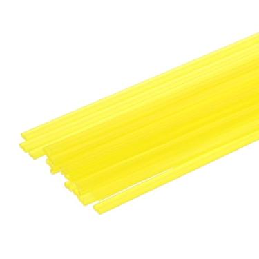 Imagem de HARFINGTON 2 conjuntos (10 peças) de hastes de solda de plástico de 20 cm tiras de solda PP para para-choques de carro, caiaque, reparo diário, para-choques de plástico, amarelo
