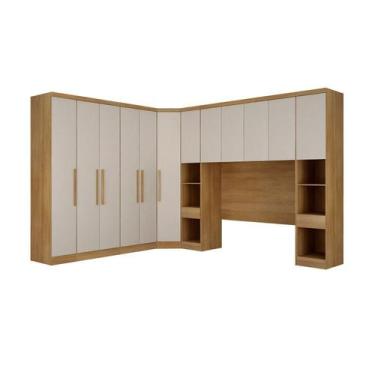 Imagem de Guarda-roupa Casal 12 Portas 7 Peças Modulado Cairo - Novo Horizonte