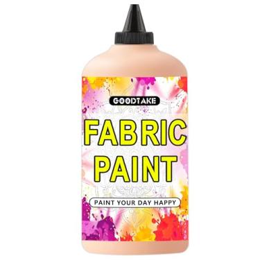 Imagem de GOODTAKE Tinta têxtil rosa bebê, tintas de tecido, tintas em tela de 90 ml para roupas, sapatos ou sacolas, tintas artísticas - tinta leve e vibrante para pintura em tela (rosa bebê, 35 Fl Oz)