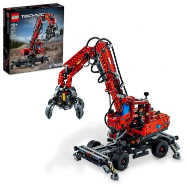 Imagem de LEGO Technic Material Handler Crane 42144 Building Set for Ages 10 A Gift for Kids Who Love Pneumatic Models and Construction Site Toys 835