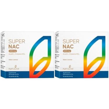 Imagem de Kit 2x Super NAC (Acetilcisteina HCL) 600mg 16 sachês - Natulha (único, Laranja)