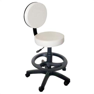 Imagem de Cadeira Mocho Giratória com Encosto Aro Regulagem de Altura