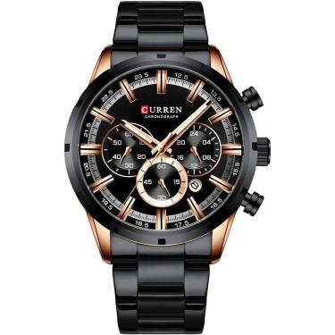 Imagem de Relógio Curren Masculino 8355 Preto Aço
