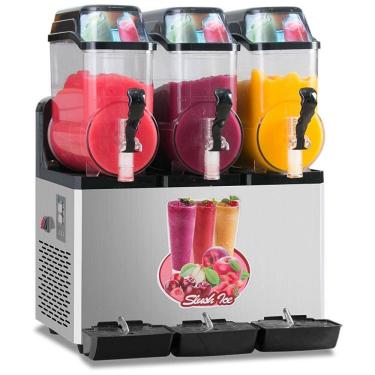 Imagem de Máquina de Raspadinha Margarita Comercial para Slushie Maker de Bebidas Geladas e Smoothies com 3 Tanques de 15L Cada e Limpeza com um