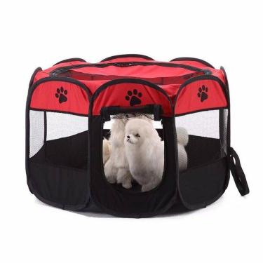 Imagem de Cercadinho Para Cachorros Gatos Dobrável Casinha Portátil