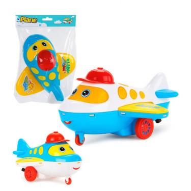 Imagem de Aviãozinho Baby Brinquedo de Avião com Som a Corda Presente Infantil