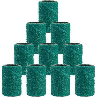 Imagem de Kit 10 Tubo De Lixa 6.4Mm Grão 180 Verde Para Micro Retífica