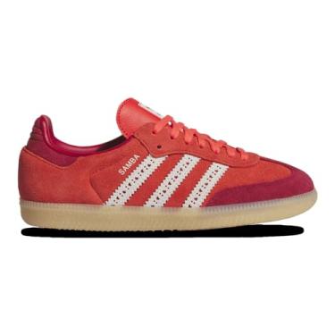 Imagem de adidas Tênis escolar de Samba para meninas, Vermelho/vermelho/branco, 19