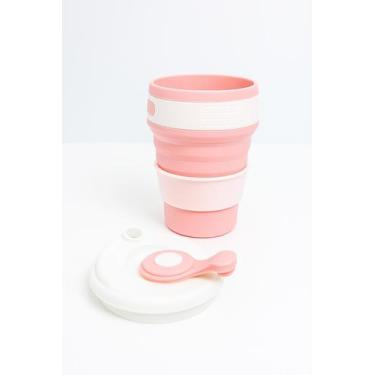 Imagem de Copo Ecológico Dobrável Portátil Reutilizável 350ml - Pop Shope, Rosa