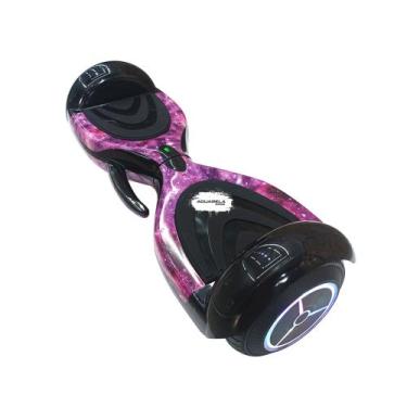 Imagem de Hoverboard Skate Elétrico Led Bluetooth Rosa Galáxia - HNQ, Rosa galax