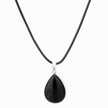 Imagem de Colar de cristal de pedra natural, olho de tigre, opala sereia, preto, obsidiana, verde, aventurina, colar feminino, one size, Cristal, Sem Pedra Preciosa
