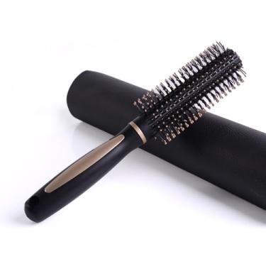 Imagem de Escova de cabelo redonda antiestática – ferramenta de estilo para cachos volumosos e explosões suaves