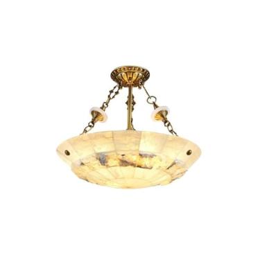 Imagem de Luz de teto Luminárias de luxo europeias cobre para varanda, corredor, quarto, iluminação, abajur mármore