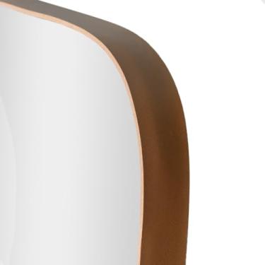 Imagem de Espelho de Chão, Espelho Corpo Inteiro Vitral com Suporte de Chão para Sala Quarto Escritório(36x146cm)(Caramelo)