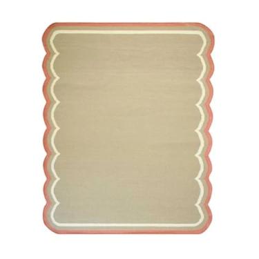Imagem de Tapete decorativo minimalista irregular para sala de estar, tapete criativo para quarto, área grande, tapete para engatinhar de bebê, vestiário de pelúcia (120x160cm/C)