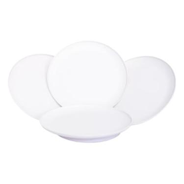 Imagem de Conjunto De Pratos Fundos, EmpilháVeis, Adequados Para Churrascos, Festas E Uso DiáRio(branco)