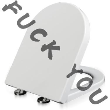 Imagem de Assento De Vaso Sanitário Alongado Comercial Aberto Frente Assentos De Vaso Sanitário Com Tampa De Vaso Sanitário De Fechamento Suave Liberação Rápida Para Fácil Limpeza