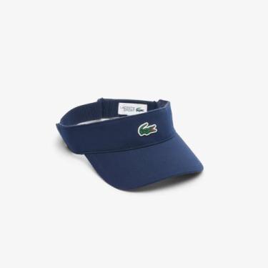 Imagem de Viseira Esportiva em Tafetá com Losangos - Lacoste, TU, Azul marinho