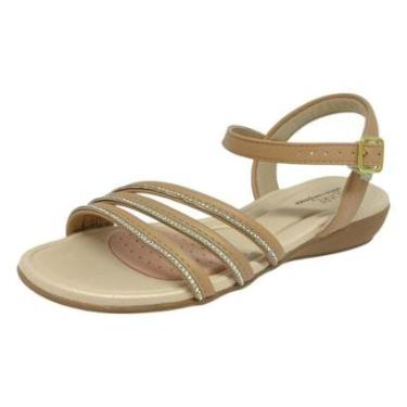 Imagem de Sandália Feminina Anabela Ultra Conforto Brilho Modare-Feminino