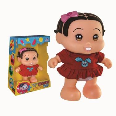 Imagem de Brinquedo Menina Boneca Mônica Baby - Turma Da Monica Fala Frases Adij