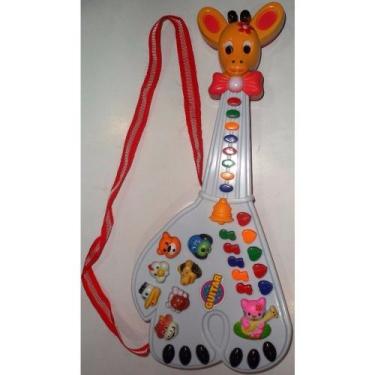 Imagem de Guitarra Musical Infantil Girafa 26 Teclas Som Música - KING