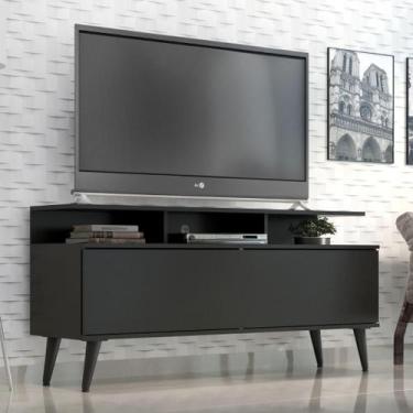 Imagem de Rack Para Tv Até 50" Macaé Com Pes Retro - Quarta Divisão Móveis, Onix