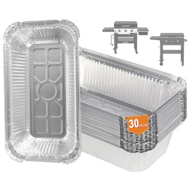 Imagem de Forros de bandeja de gotejamento para reposição de bandeja de graxa Nexgrill Daytona 30/91.4 cm FlatTop Griddle 720-1057 720-1058 720-1115 720-1116 Forros de copo de graxa para acessórios de grelha