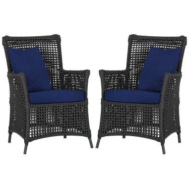 Imagem de Poltronas Igapó Alumínio Pintura Preta Corda Náutica E10 Preto