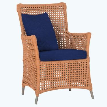 Imagem de Poltrona Igapó Alumínio Pintura Fendi Corda Náutica E10 Terra Cota