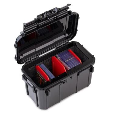 Imagem de Evergreen Collector Cases - Trading Card Storage - 20 Magnetic Slabs or 90 Top Loaders Compatible with PSA BGS SGC Baseball Basketball YuGiOh (Black)