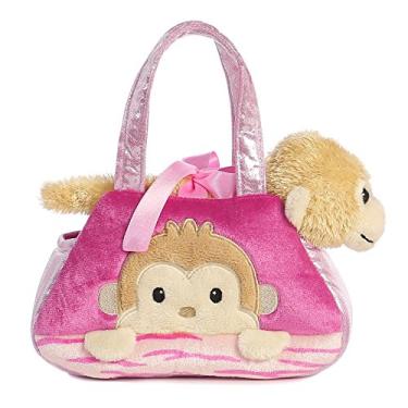 Imagem de Aurora® Fashionable Fancy Pals™ Peek-A-Boo Monkey Stuffed Animal - On-The-go Companions - Stylish Accessories - Multicolor 7 Inches