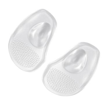 Imagem de Almofadas para pés para salto alto, almofadas para antepé para mulheres - Almofadas de antepé transparentes à prova de choque - Almofadas de pé não pegajosas, almofadas de de pé fino para