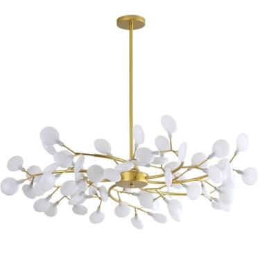 Imagem de Gimpo, Lustre Teto 110cm Ramos de Árvore 54 LEDs Luminária Metal Dourado Gimpo KJDD-E-522-GOLD-54