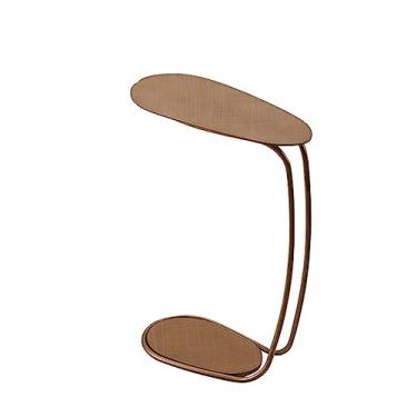 Imagem de Mesa de centro pequena em forma de C, mesas laterais móveis minimalistas, sala de estar, criativa, metal, simples, mesa lateral para sofá, bandeja de TV