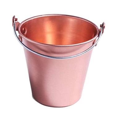 Imagem de Balde de gelo exclusivo isolado - Balde de champanhe de parede dupla bem feito mantém o gelo congelado por mais tempo balde de gelo de aço inoxidável