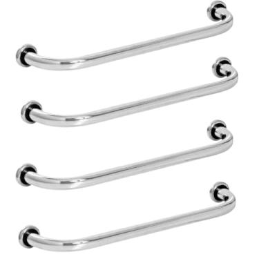 Imagem de Barra De Apoio Inox 80 cm Alça Suporte Sanitário Portatil Idosos Deficientes Banheiro(4,80 cm)