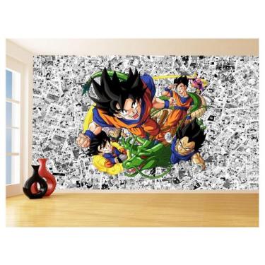 Imagem de Papel De Parede Dragon Ball Goku Vegeta Anime 3,5M Dbz566 - Você Decor