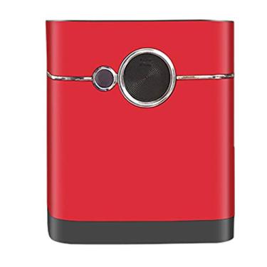 Imagem de Mini projetor portátil compatível com projetor de vídeo multimídia portátil, retrojetor de cinema em casa, exibição de entretenimento doméstico, presente completo para crianças, vermelho padrão