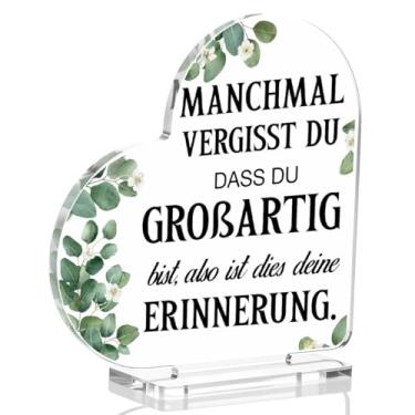 Imagem de Presentes inspiradores para mulheres, lembrete de afirmação positiva, placa de coração, presentes motivacionais para amigos, colegas de trabalho, filha, irmã