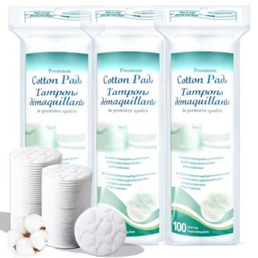 Imagem de ZPCO Discos De Algodão Premium Para O Rosto, 400 Unidades De Discos Demaquilantes, Discos Redondos De Limpeza Facial 100% Puros E Naturais Para Remoção De Maquiagem, Discos Removedores De Esmalte (