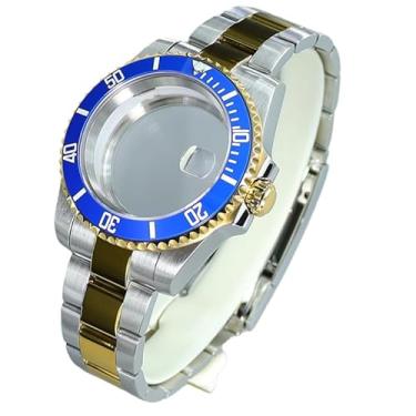 Imagem de FEIYASHI Relógio masculino Pro Sports Mergulho com caixa de 40 mm para NH35/34/36 Miyota8215 ETA2824 Movimento, Tampa inferior de vidro 9, For Miyota8215 8205 Movement, Caixa de relógio de luxo