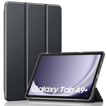 Imagem de MoKo Capa para Galaxy Tab A9 Plus/A9+ 11 polegadas 2023, capa inteligente rígida de policarbonato translúcido para tablet Galaxy Tab A9 Plus SM-X210/X216/X218, despertar/hibernar automaticamente