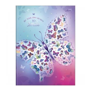 Imagem de Caderno Brochura Capa Dura 1/4 Pequeno 80 Folhas Daisy Tilibra Estampa 1