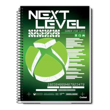 Imagem de Caderno Espiral Capa Dura Universitário A4 Xbox 80 Folhas Credeal Estampa 8