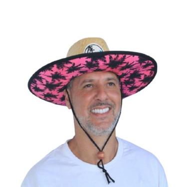 Imagem de Chapeu Palha Estampado Havaiano Praia Sol Mar Verao piscina - Shopdape