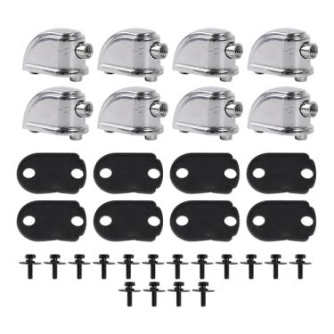 Imagem de Yibuy 8 peças de terminais de tarola, espaçamento de furos de 3,5 cm para acessórios de percussão