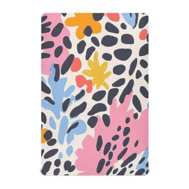 Imagem de CEBUGI Lençol de berço elástico para bebês meninos e meninas, portátil, com estampa de leopardo, mini lençol com elástico para crianças, material neutro, ultra macio, colchão infantil padrão completo