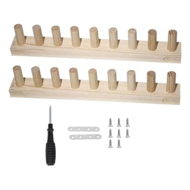 Imagem de shamjina Tear de madeira para tricô, ideal para fazer mantas artesanais. Fácil de montar, tecelagem com fios grossos e perfeito para iniciantes e, 2 Seção