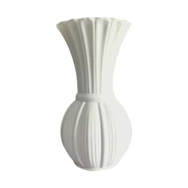 Imagem de Generic Vaso de cerâmica imitação, decoração nórdica para casa, vaso de flores para mesa de banheiro, M