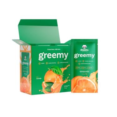 Imagem de Greemy Green Juice - Suco Verde em Pó Concentrado em Sachê - Blend de Vegetais, Fibras e Enzimas Digestivas